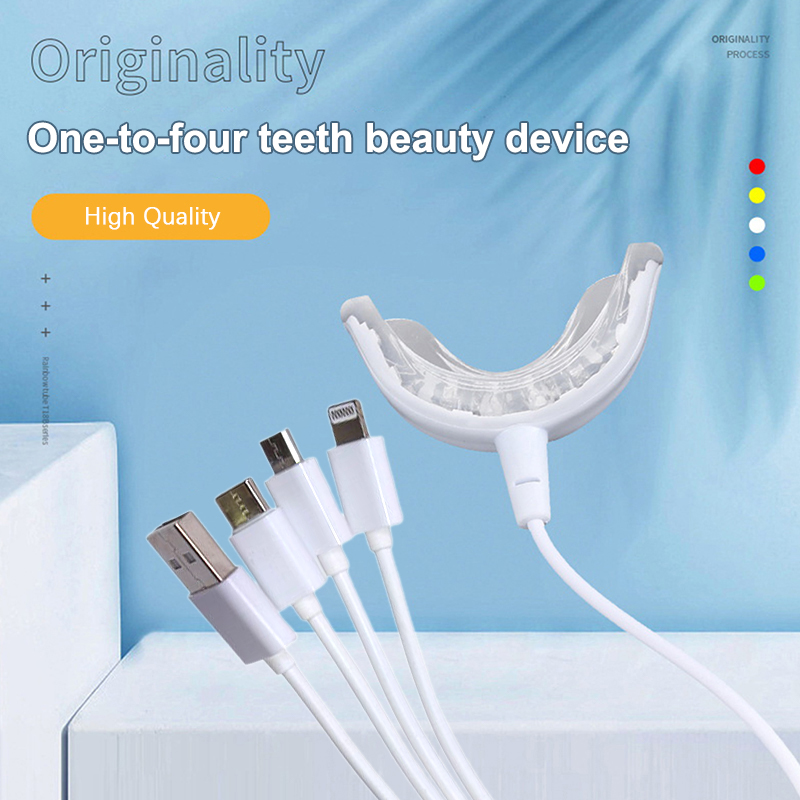 Teeth Whitening Blue Light - Blanchiment des dents 4 en 1,