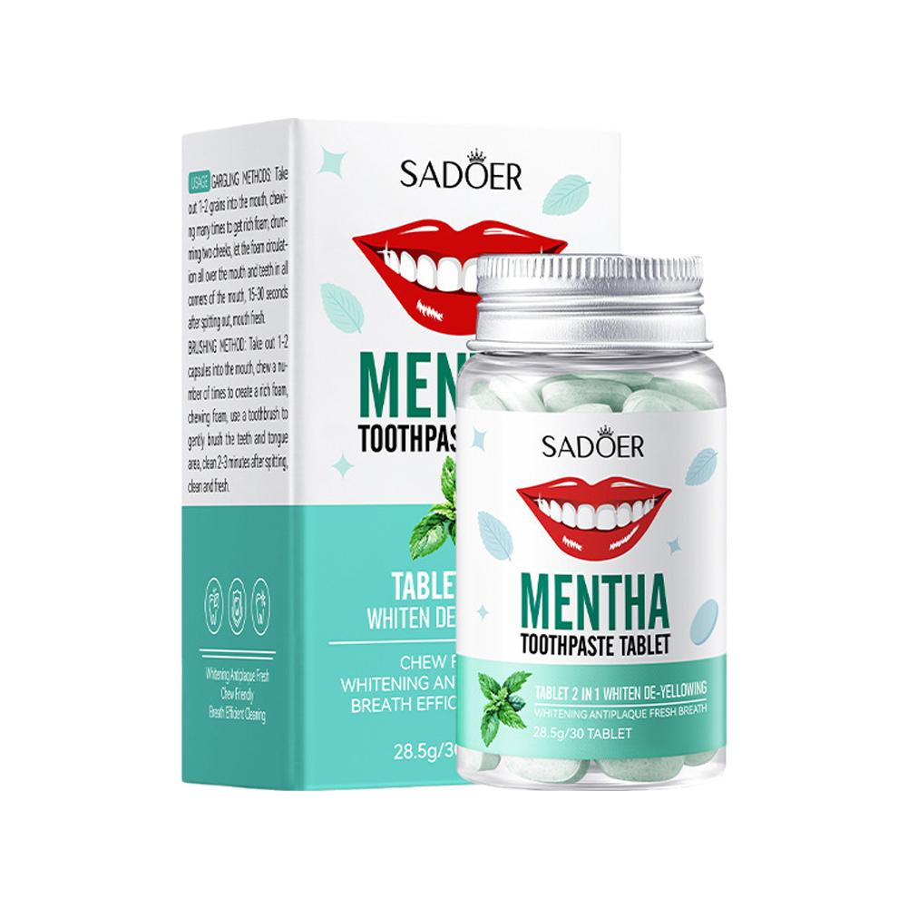 Teeth Whitening Products - Comprimés de dentifrice solides à la