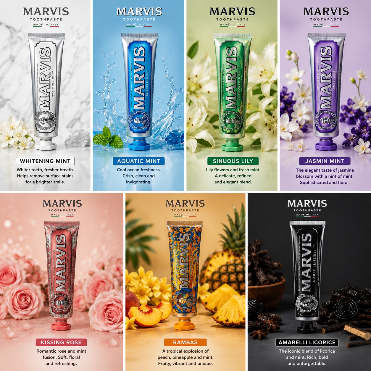 Dentifrice Marvis Menthe Soin  - Teeth Whitening Best avis et prix