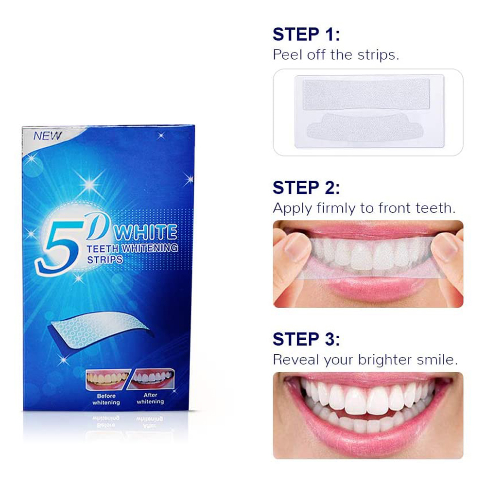 Bandelettes blanchissantes 5D  - Teeth Whitening Near Me avis et prix